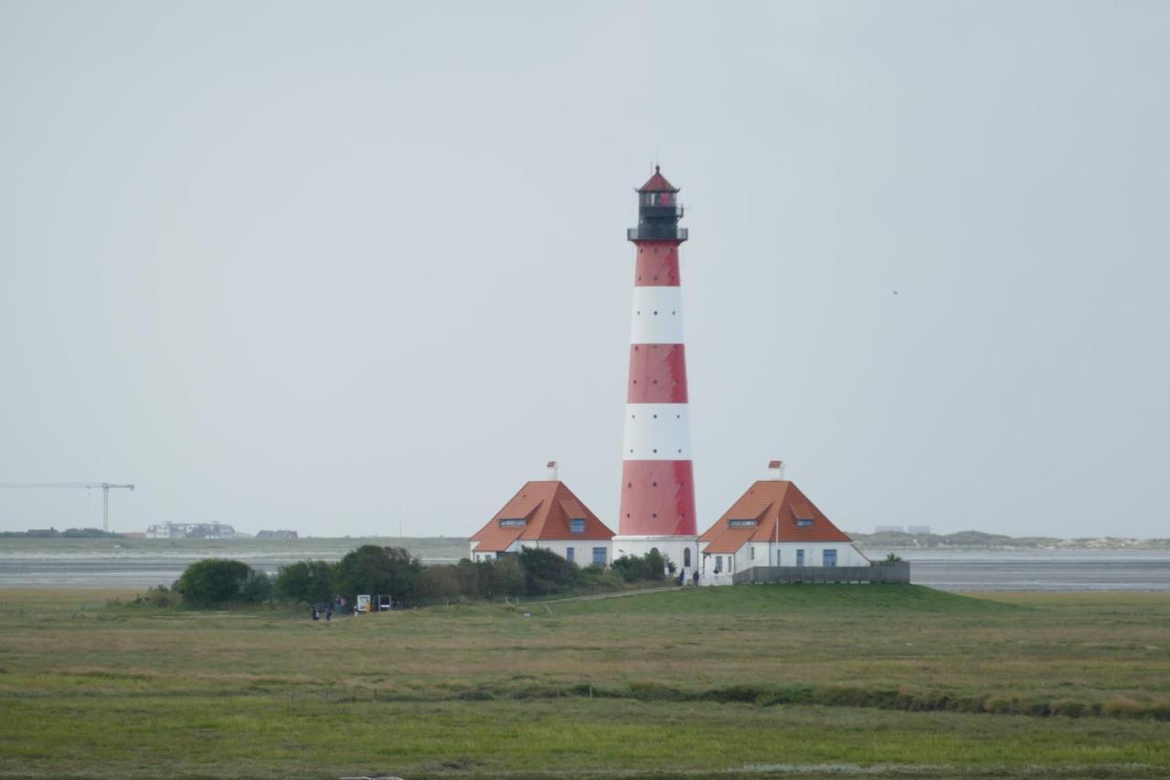 Ferien Wohnung -Leuchtturm Oldenswort Exterior foto